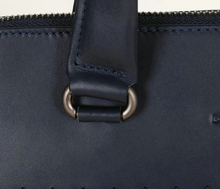 Bottega Veneta intrecciato VN tote 1153068-1 black&royalblue